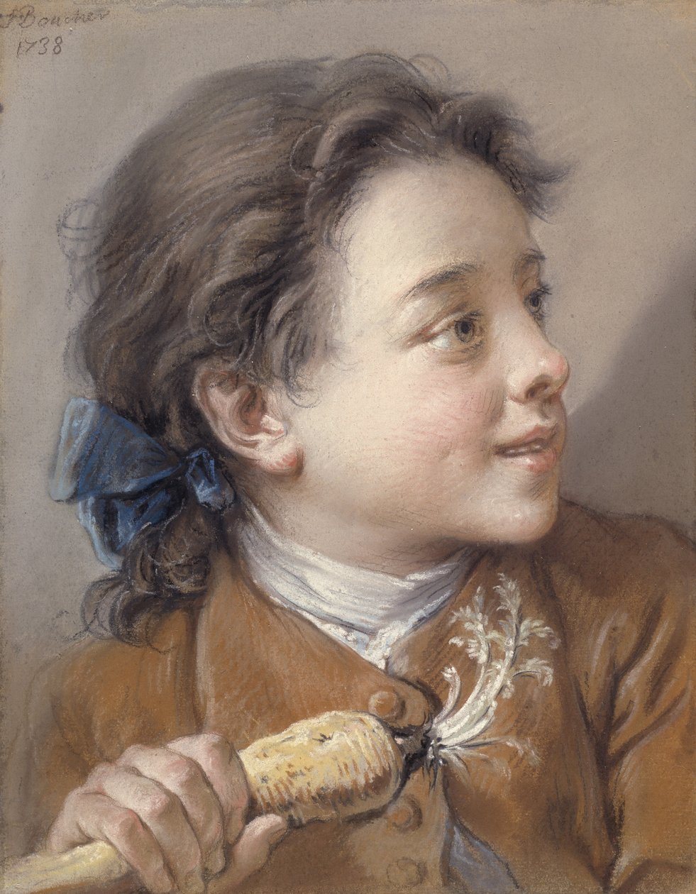 Fiú sárgarépával, 1738 alkotó: François Boucher