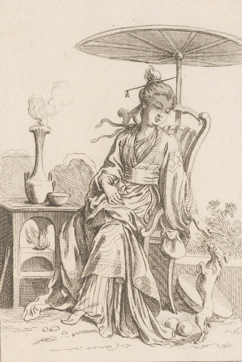 Kínai hölgy, 1738-45. alkotó: François Boucher