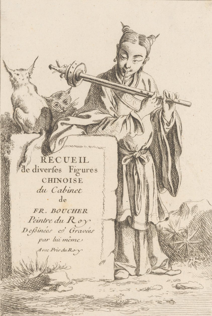 Változatos kínai figurák gyűjteménye, 1738-45. alkotó: François Boucher
