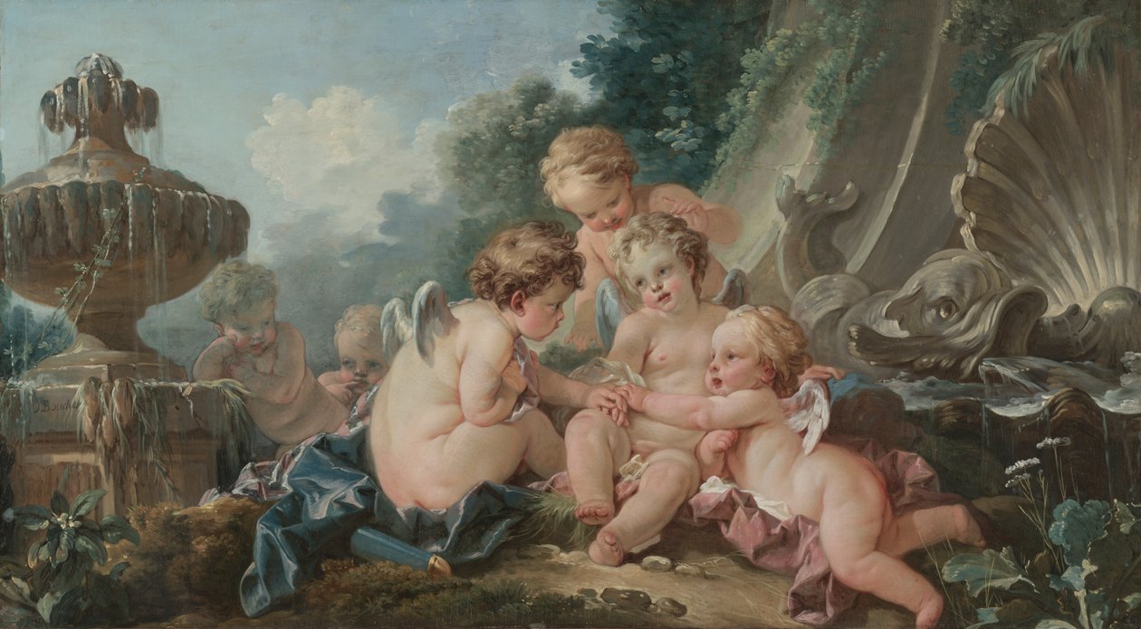 Ámor az összeesküvésben alkotó: François Boucher