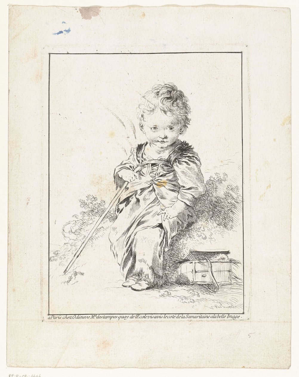 A kis kéményseprő Le petit Savoyard Négy nyomat gyerekekkel (sorozat címe) alkotó: François Boucher