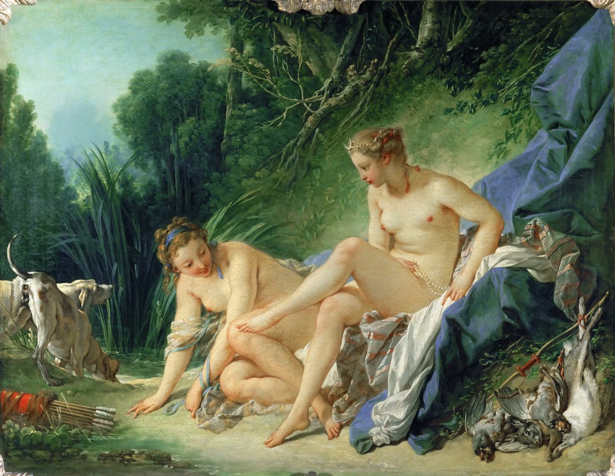 Diana a fürdő után alkotó: François Boucher