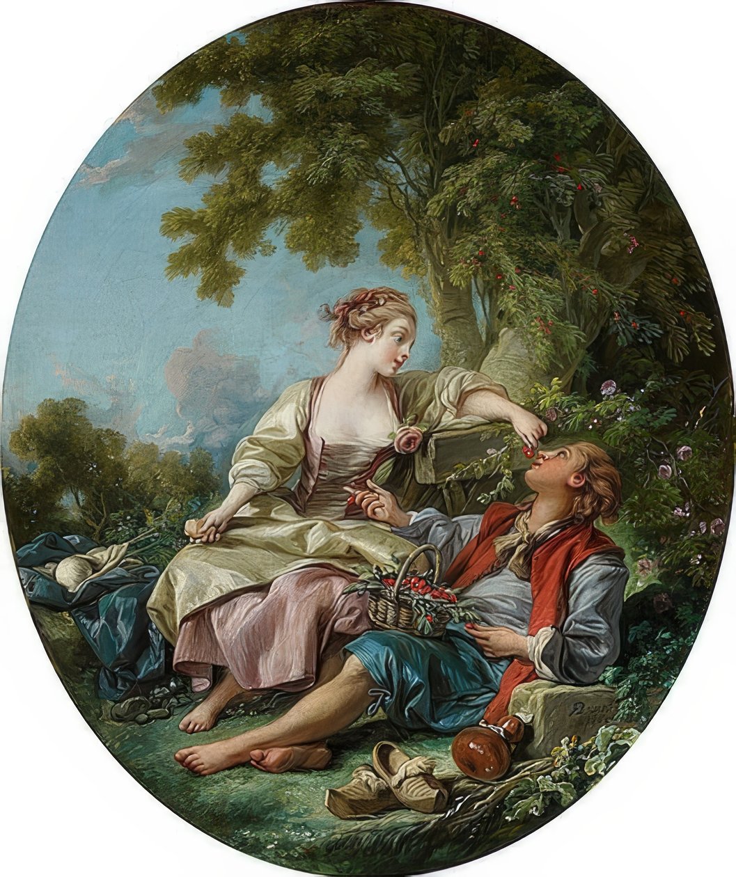 A facipő (Les Sabots). 1768 alkotó: François Boucher