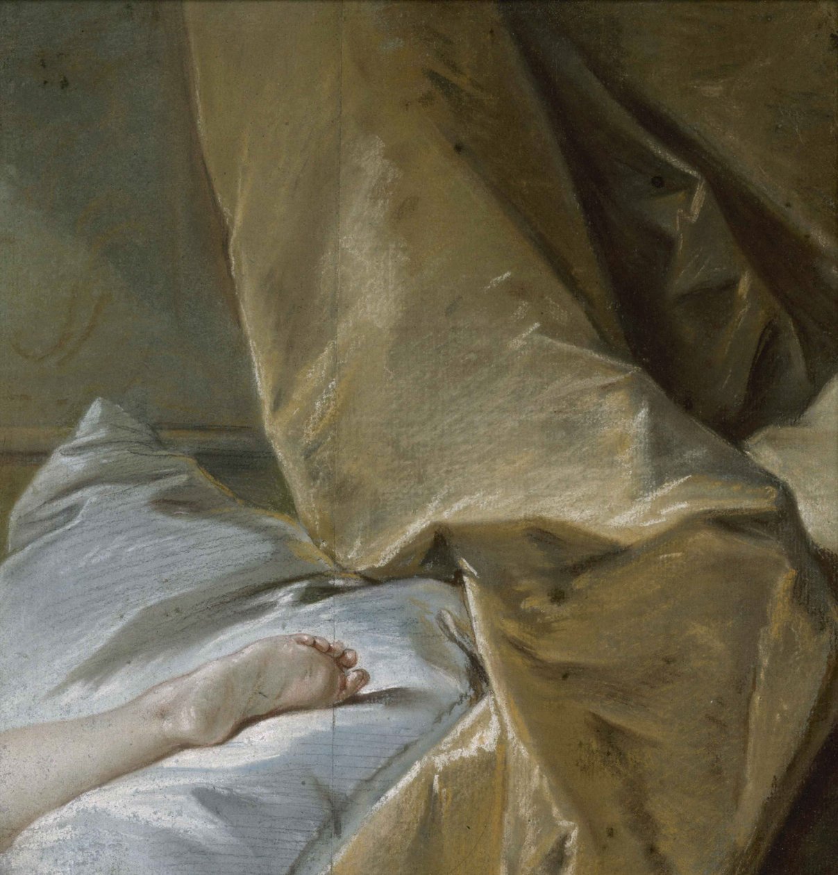 Lábtanulmány a szőke Odalisque számára, 1751 körül. alkotó: François Boucher
