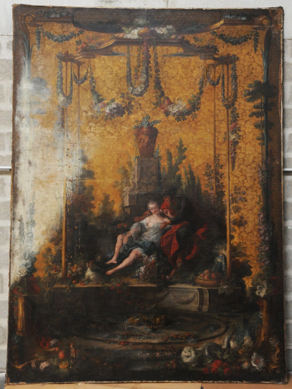 François BOUCHER, Maurice JACQUES - CARTON DE TAPISSERIE. VERTUMNE ET POMONE, GOB-20-001 alkotó: François Boucher