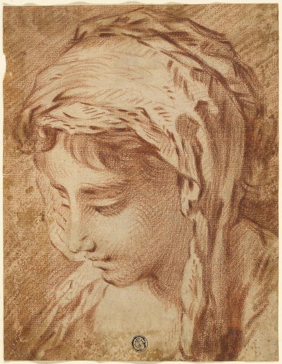 Egy nő feje alkotó: François Boucher