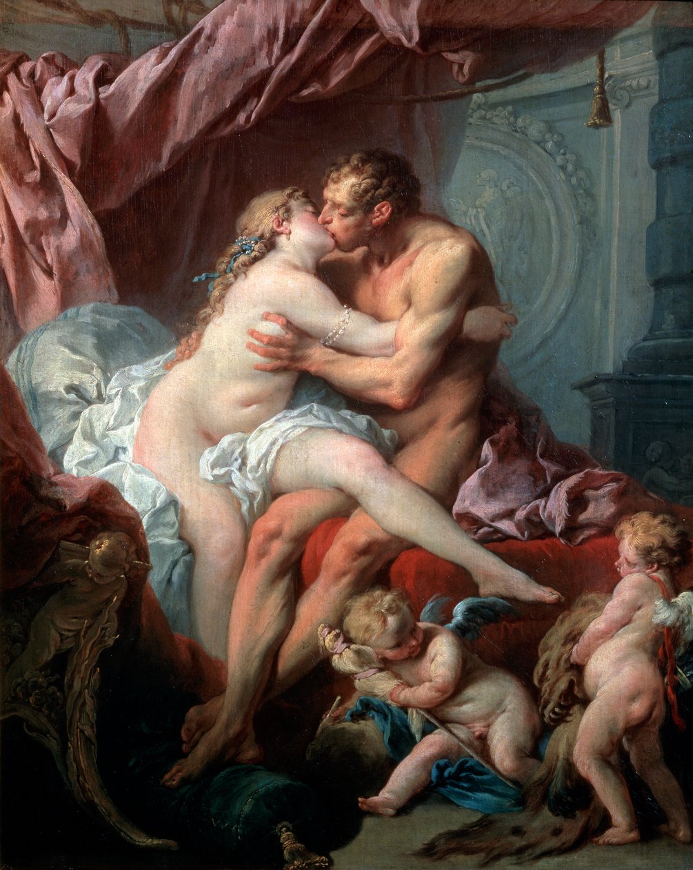Héraklész és Omphale, 18. század. alkotó: François Boucher