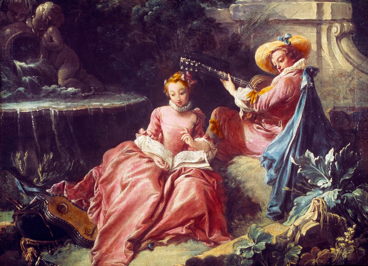Francois Boucher (1703-1770) festészete című zenelecke. 18. század. Párizs. Cognacq Jay Múzeum alkotó: François Boucher