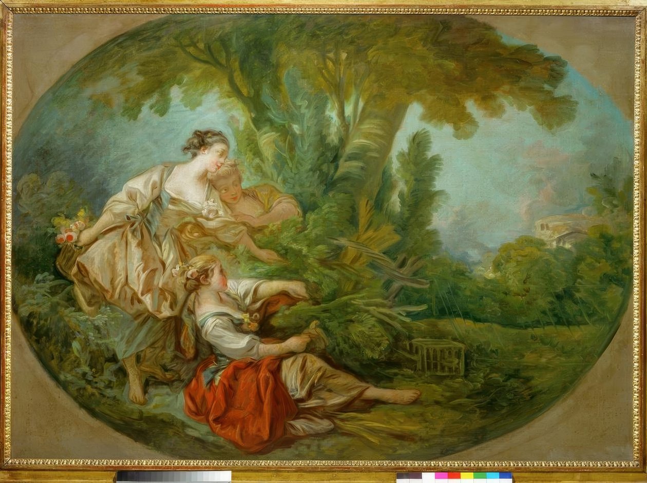 A hívás azt mondja: A madár hálóba került alkotó: François Boucher