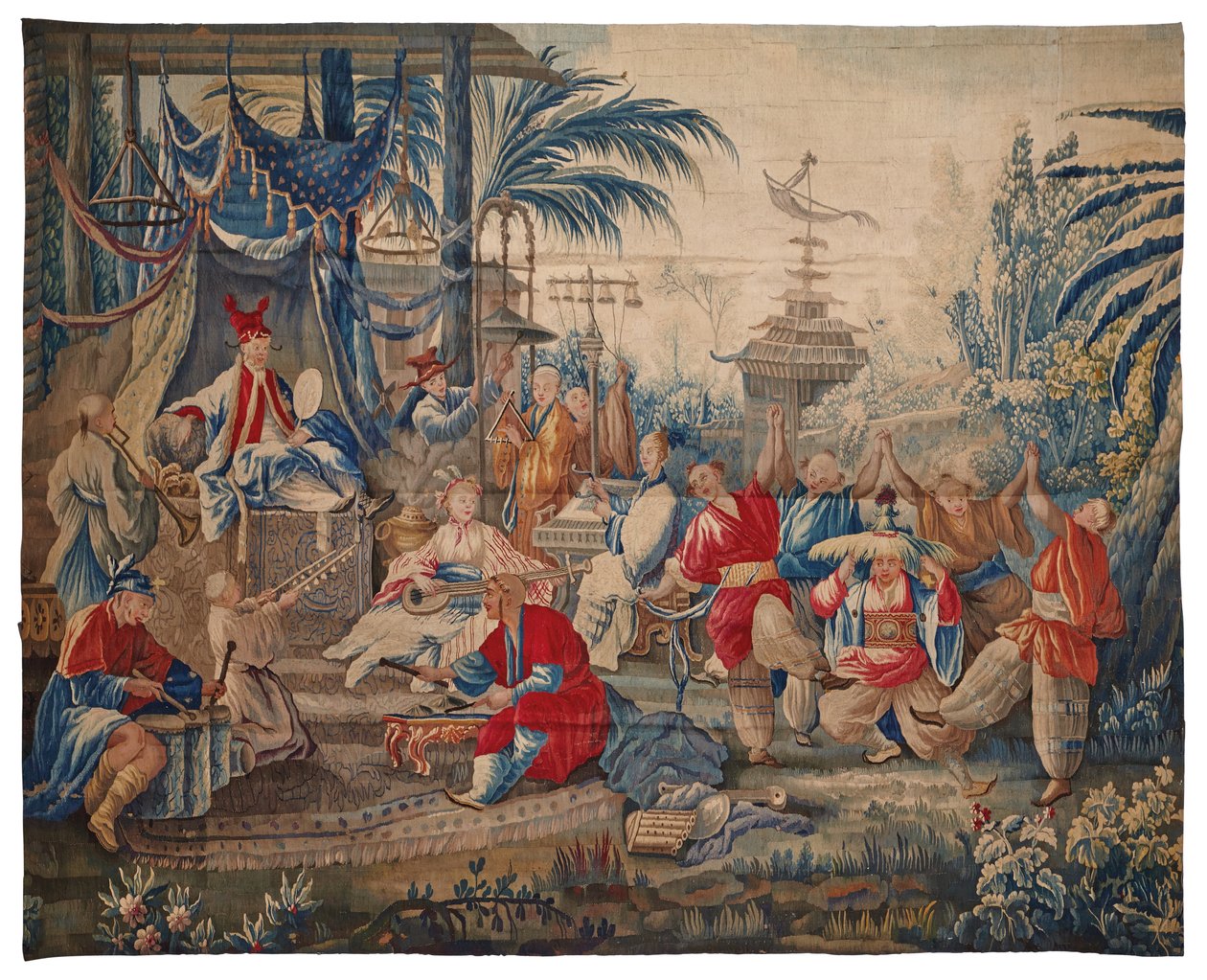 XVI. Lajos kárpit "aux Chinoiserie", Aubusson, 18. század vége alkotó: François Boucher