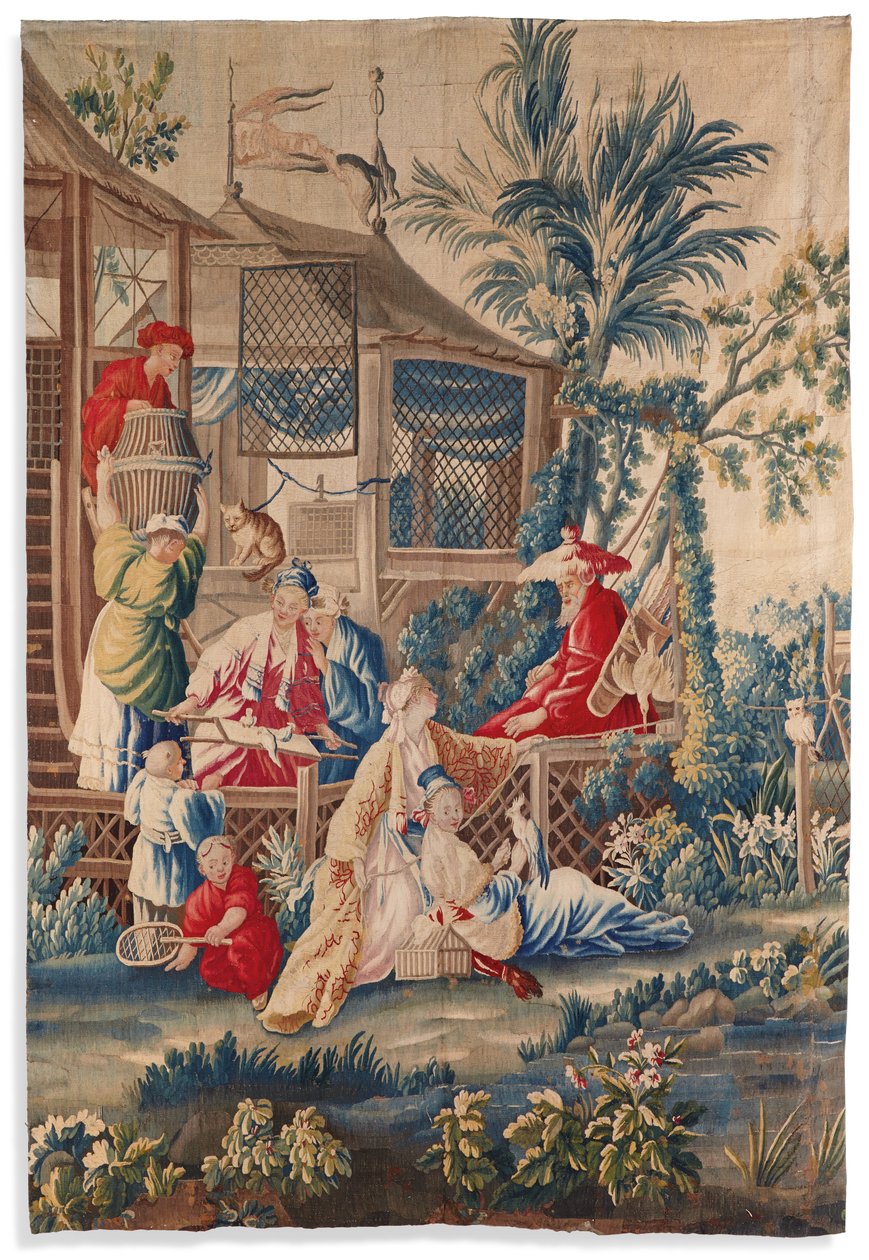 XVI. Lajos kárpit "aux Chinoiserie", Aubusson, 18. század vége alkotó: François Boucher