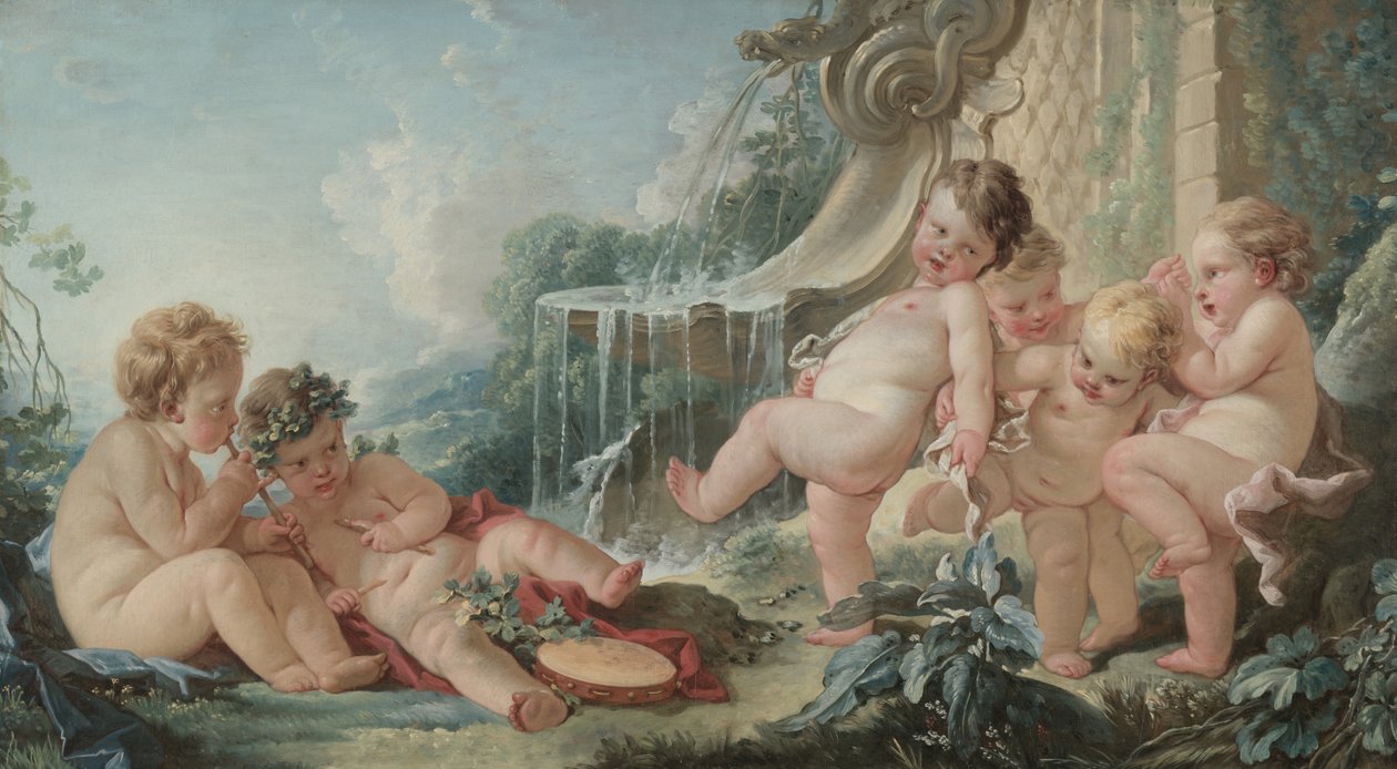 Zene és tánc, 1740-es évek alkotó: François Boucher