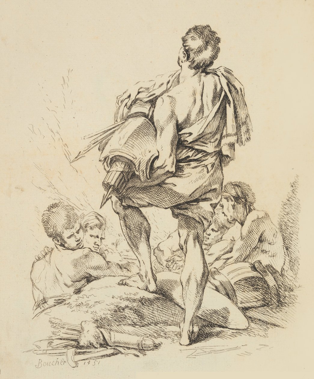 Különféle alakok új könyve, 1751. alkotó: François Boucher