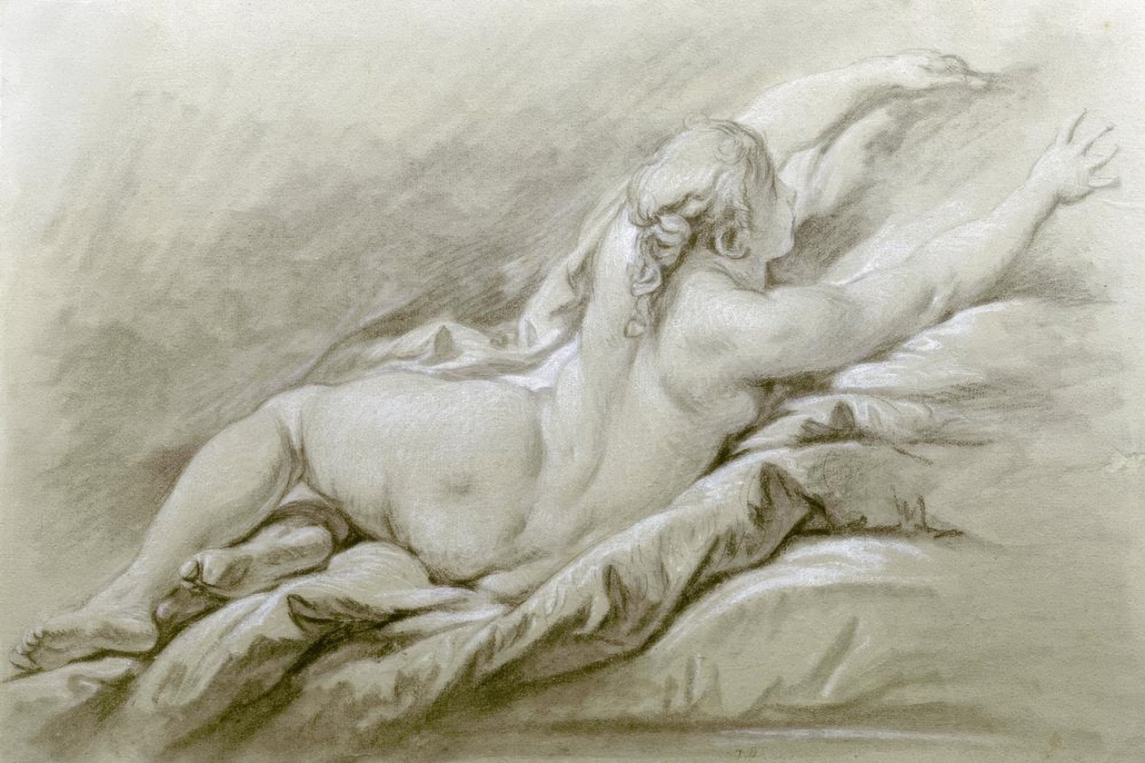 Fekvő meztelen alkotó: François Boucher