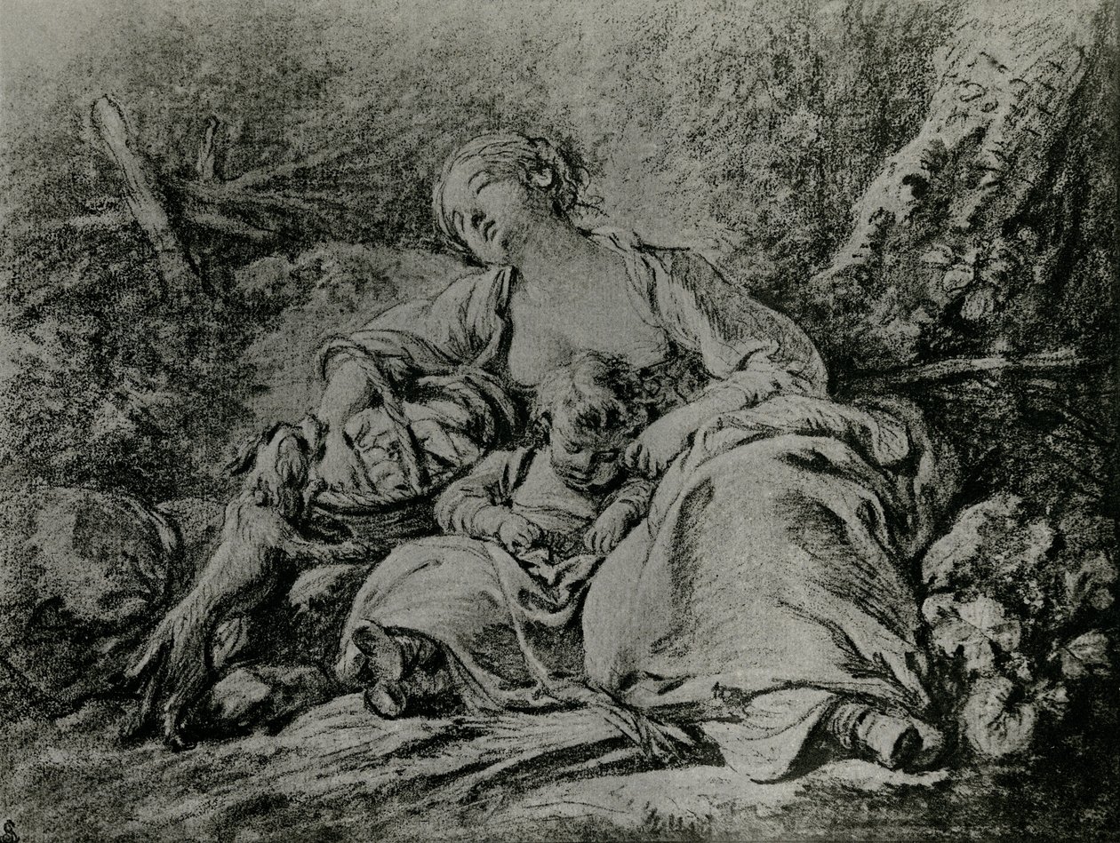 Útban a piac felé alkotó: François Boucher