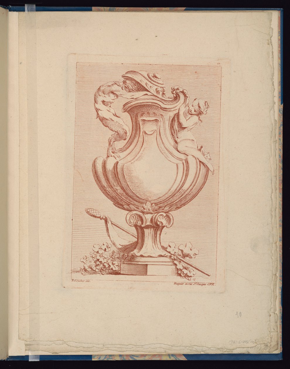 10. tábla, Livre de vases (Vázák könyve) alkotó: François Boucher