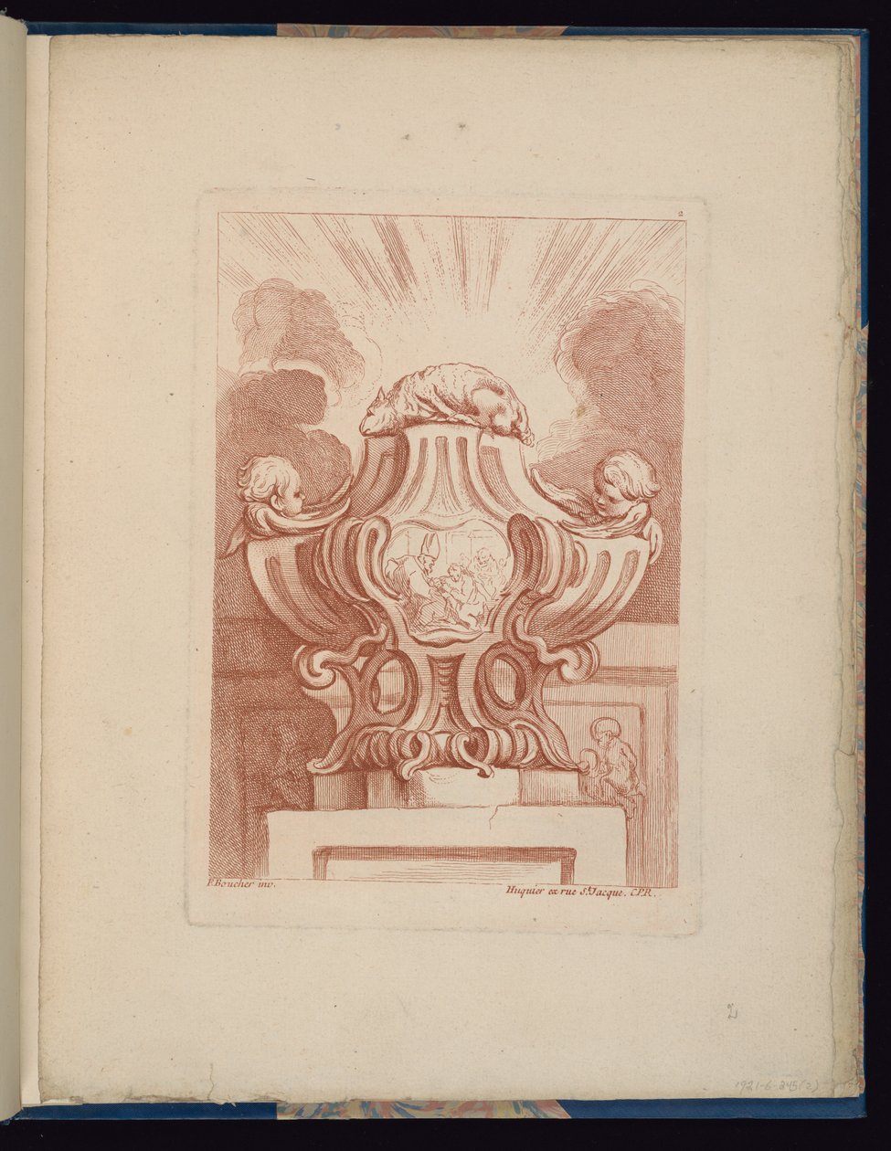 2. tábla, Livre de vases (Vázák könyve) alkotó: François Boucher