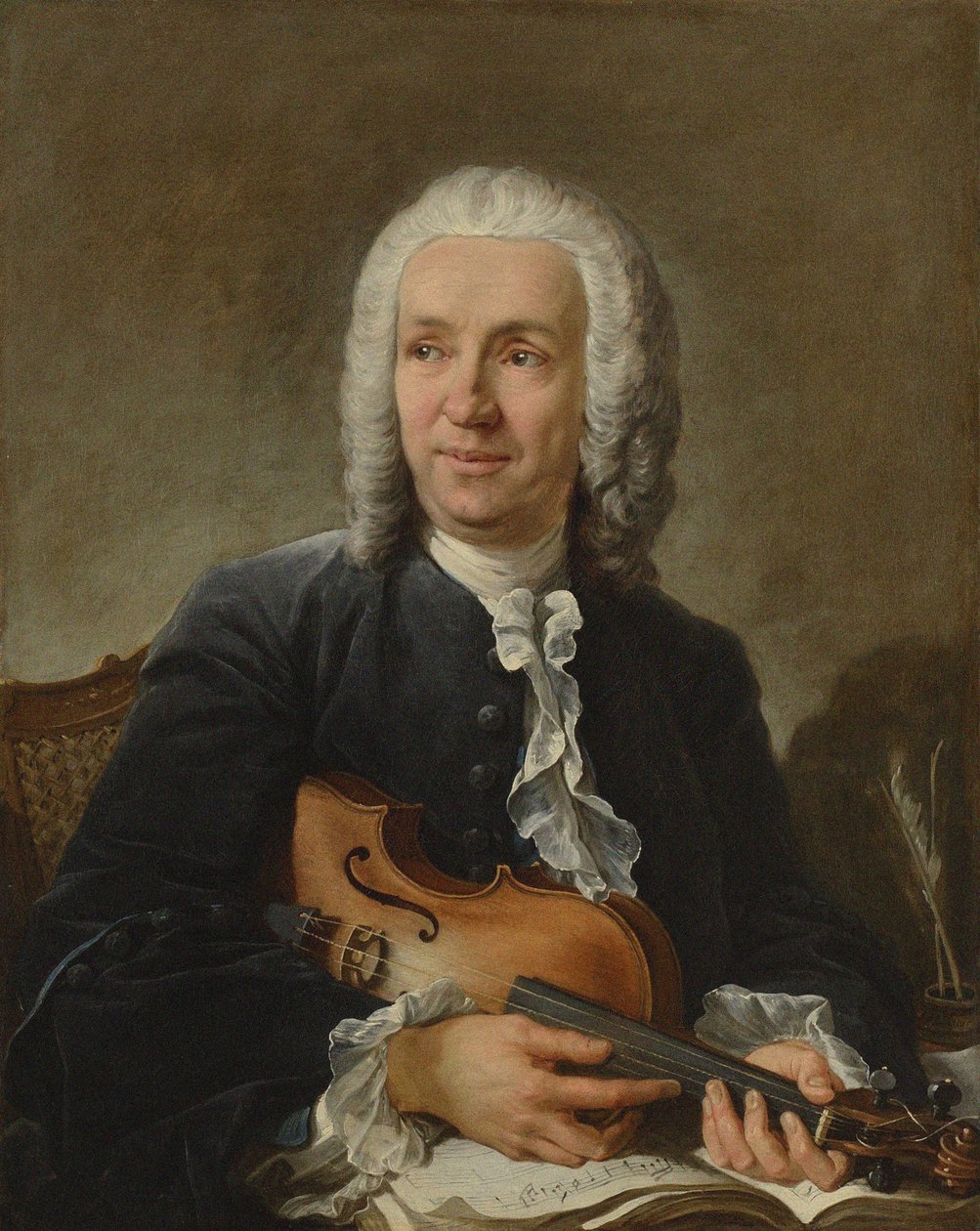 Francesco Geminiani zeneszerző portréja 1687-1762, c. 1745 alkotó: François Boucher