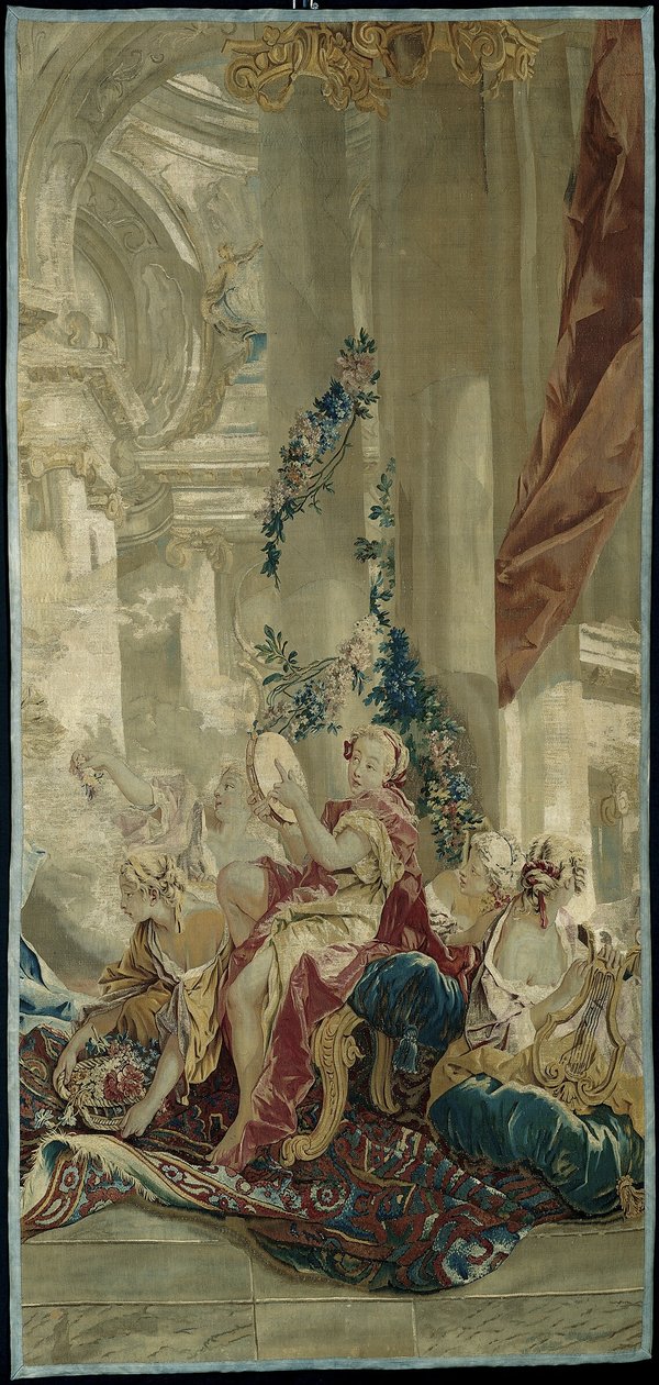 Psyche belépése Ámor palotájába a Psyche történetéből alkotó: François Boucher