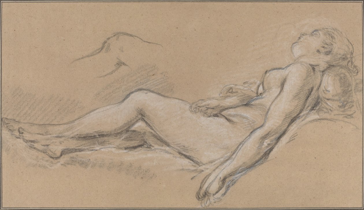 Fekvő nimfa alkotó: François Boucher
