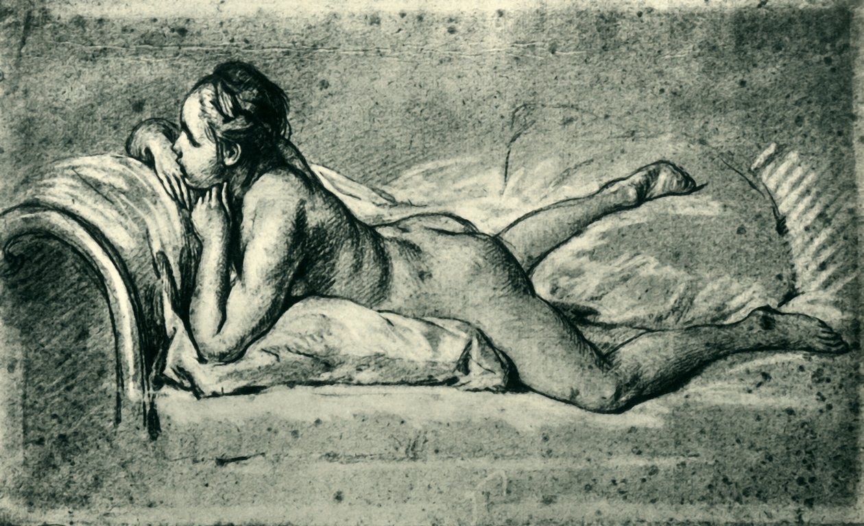 Fekvő női akt, 1751, 1943. alkotó: François Boucher