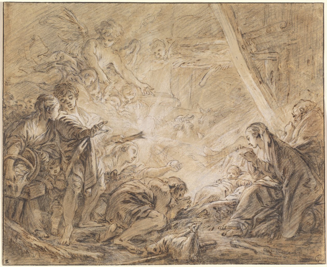 A Pásztorok imádata alkotó: François Boucher