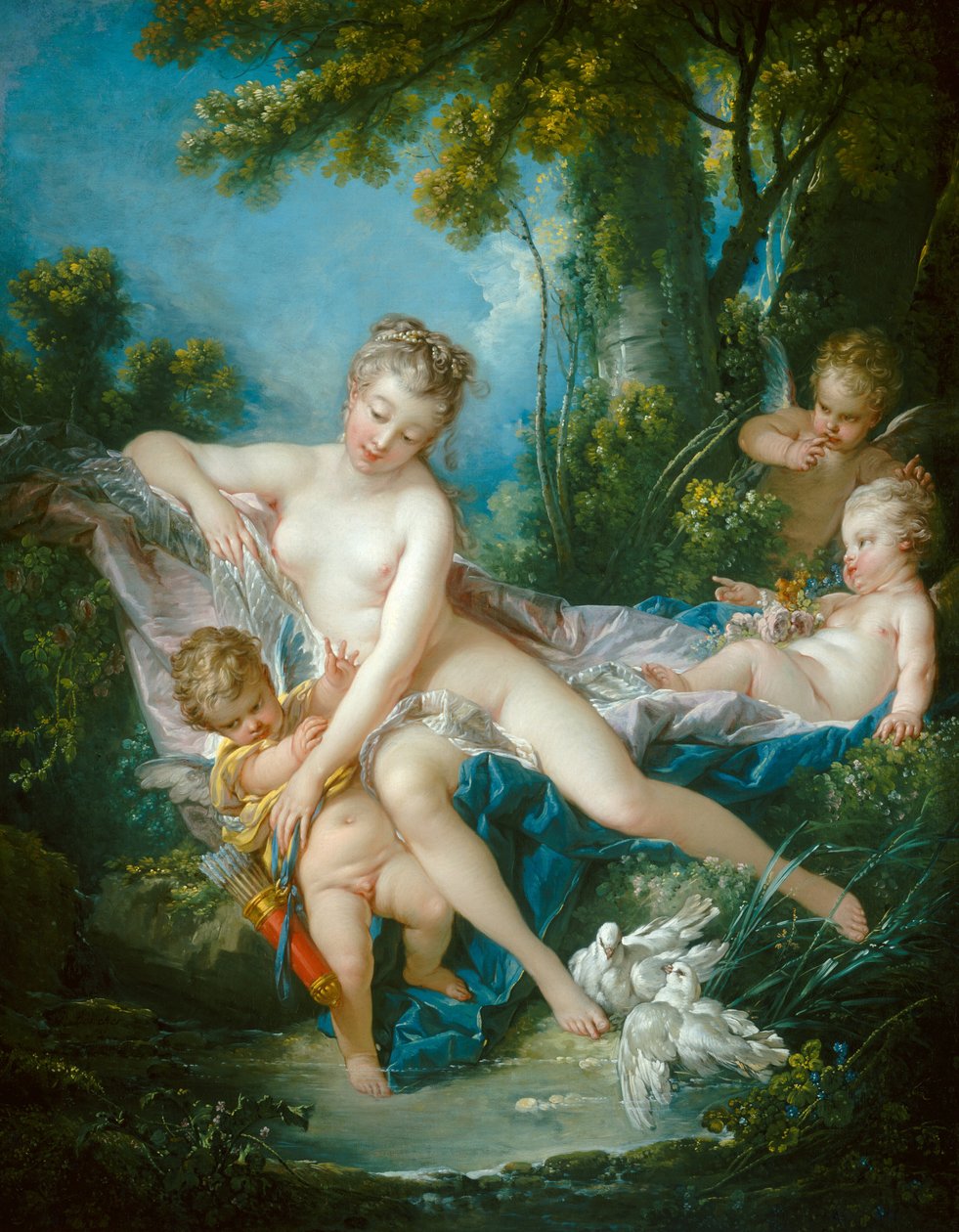 Vénusz fürdője, 1751. alkotó: François Boucher