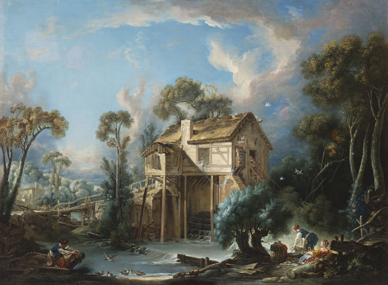 A malom Charentonban, 1756 körül alkotó: François Boucher