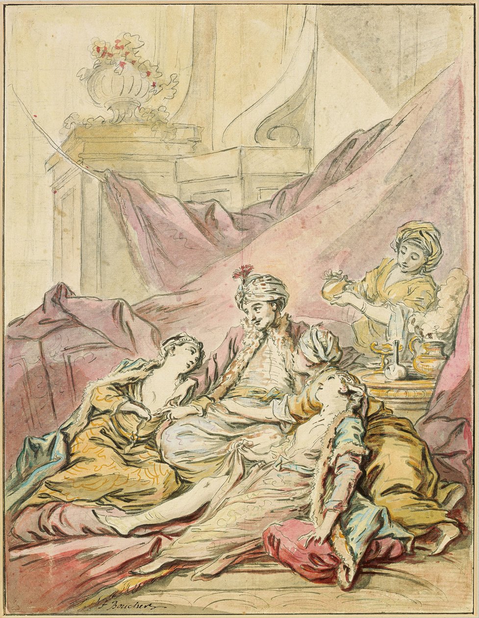 A pasa háremében, kb. 1735-1739 alkotó: François Boucher