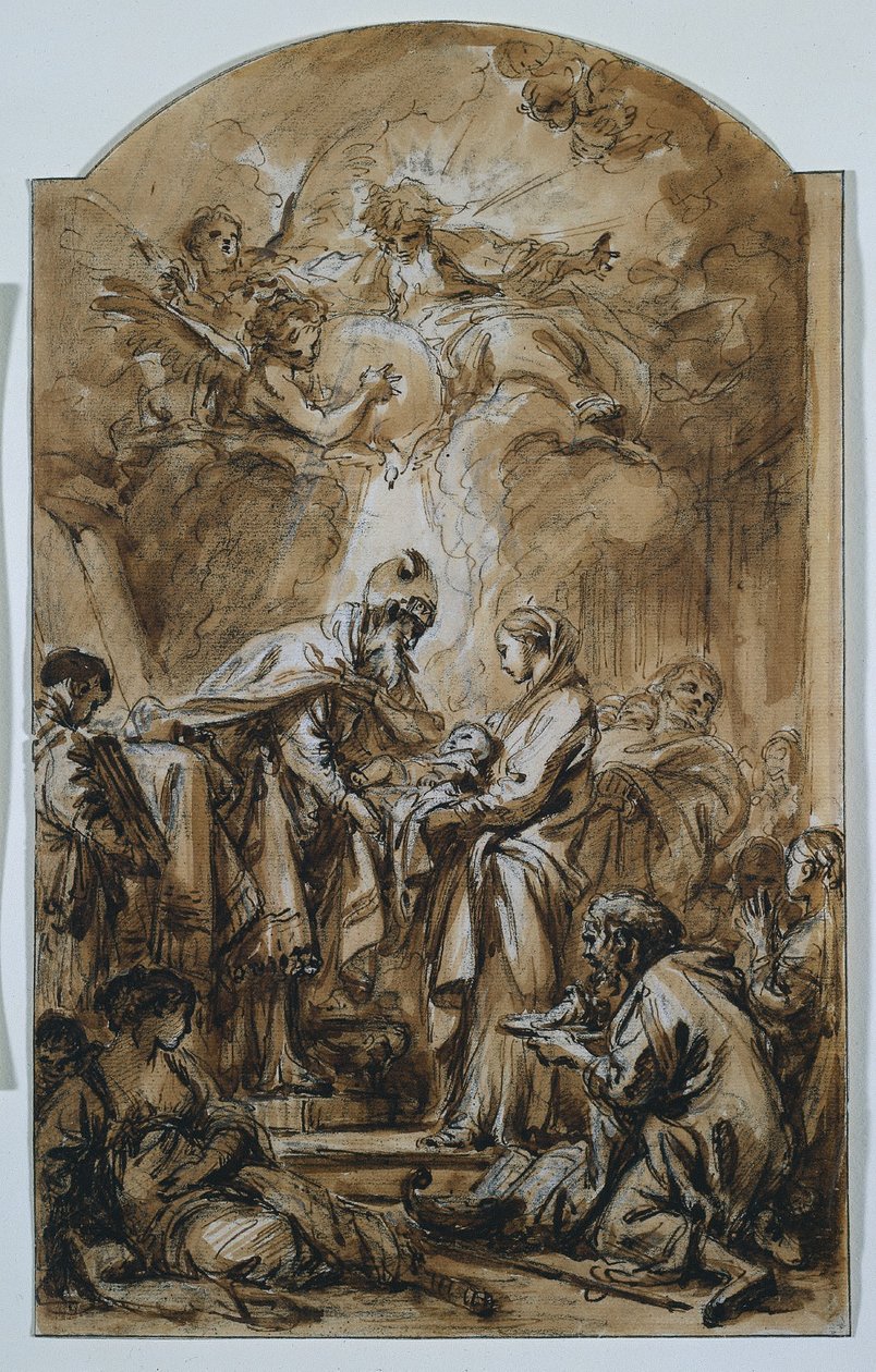 Bemutató a templomban alkotó: François Boucher
