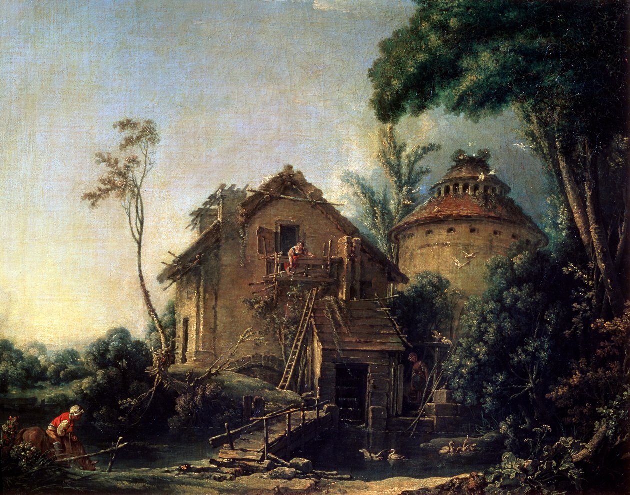 A szélmalom, 1752. alkotó: François Boucher