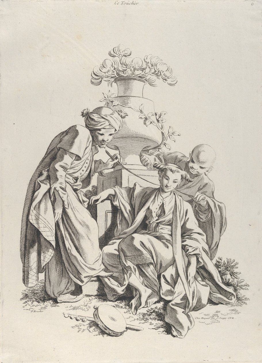 Érintés, Az öt érzékből, 1720-70. alkotó: François Boucher