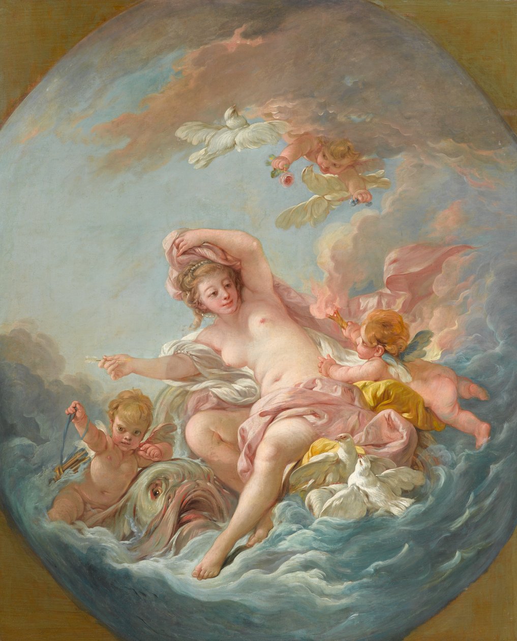 Vénusz felkelés a hullámokból, 1766 körül alkotó: François Boucher