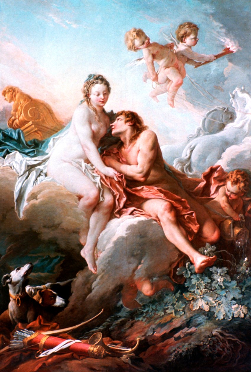 Vénusz és Mars, 1725-1770 alkotó: François Boucher