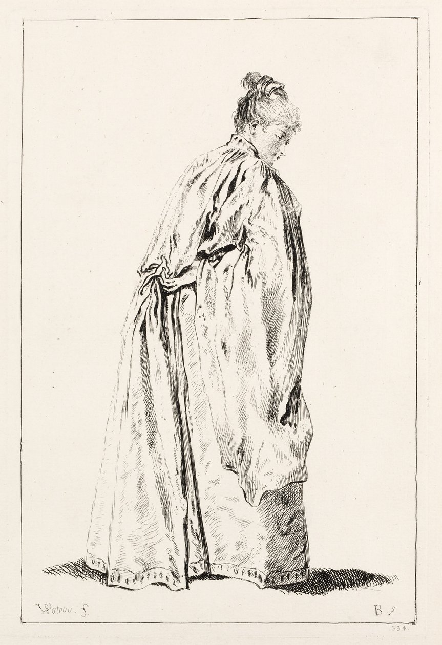 álló nő. alkotó: François Boucher