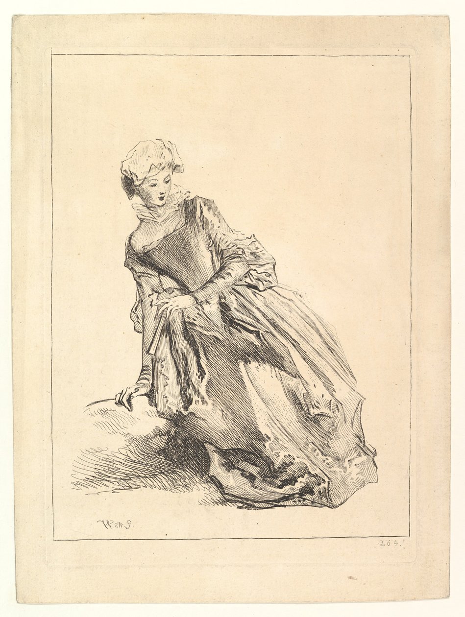 Balra hajló nő, 1722-28. alkotó: François Boucher