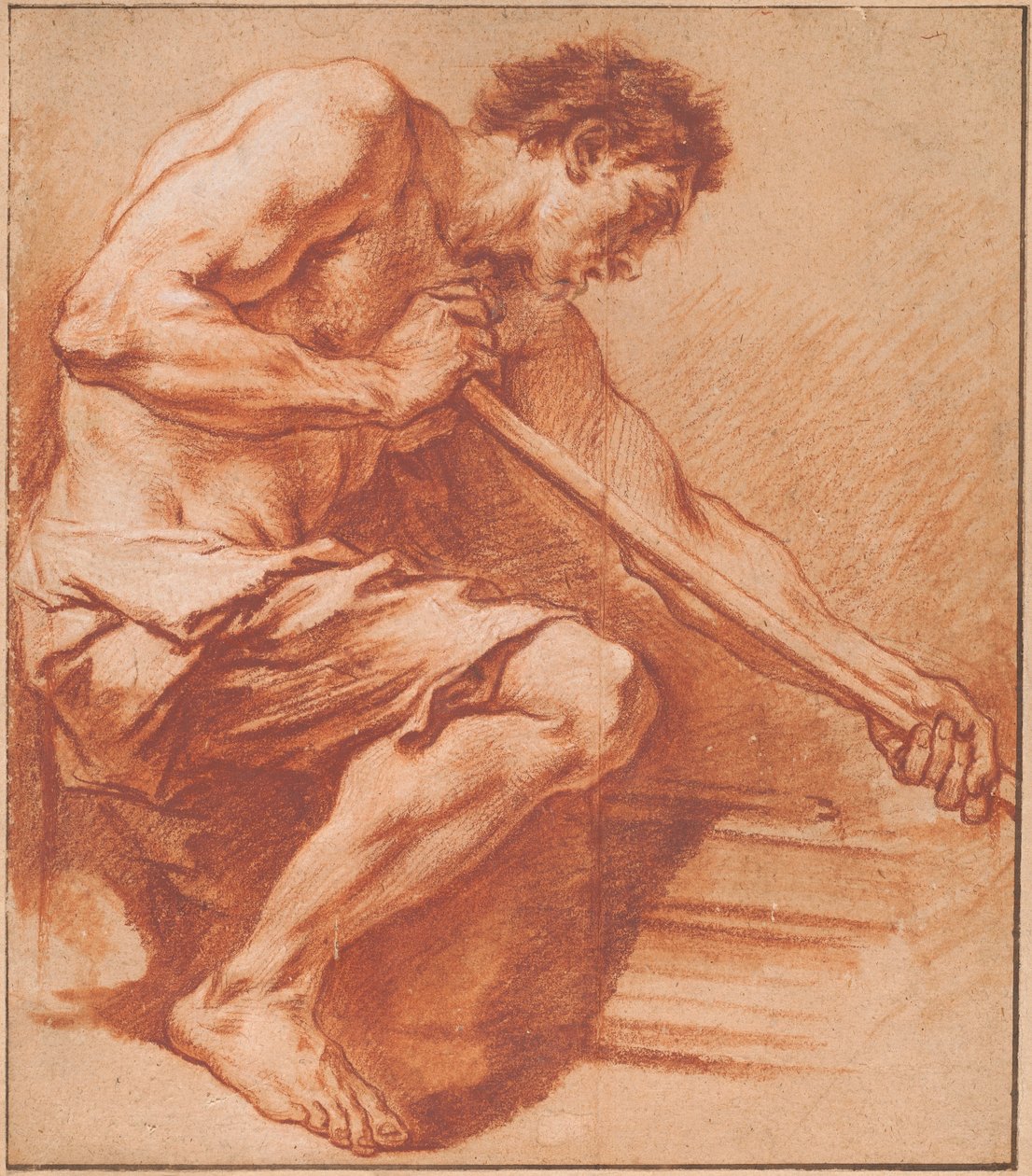 Dolgozó egy kovácsműhelyben alkotó: François Boucher