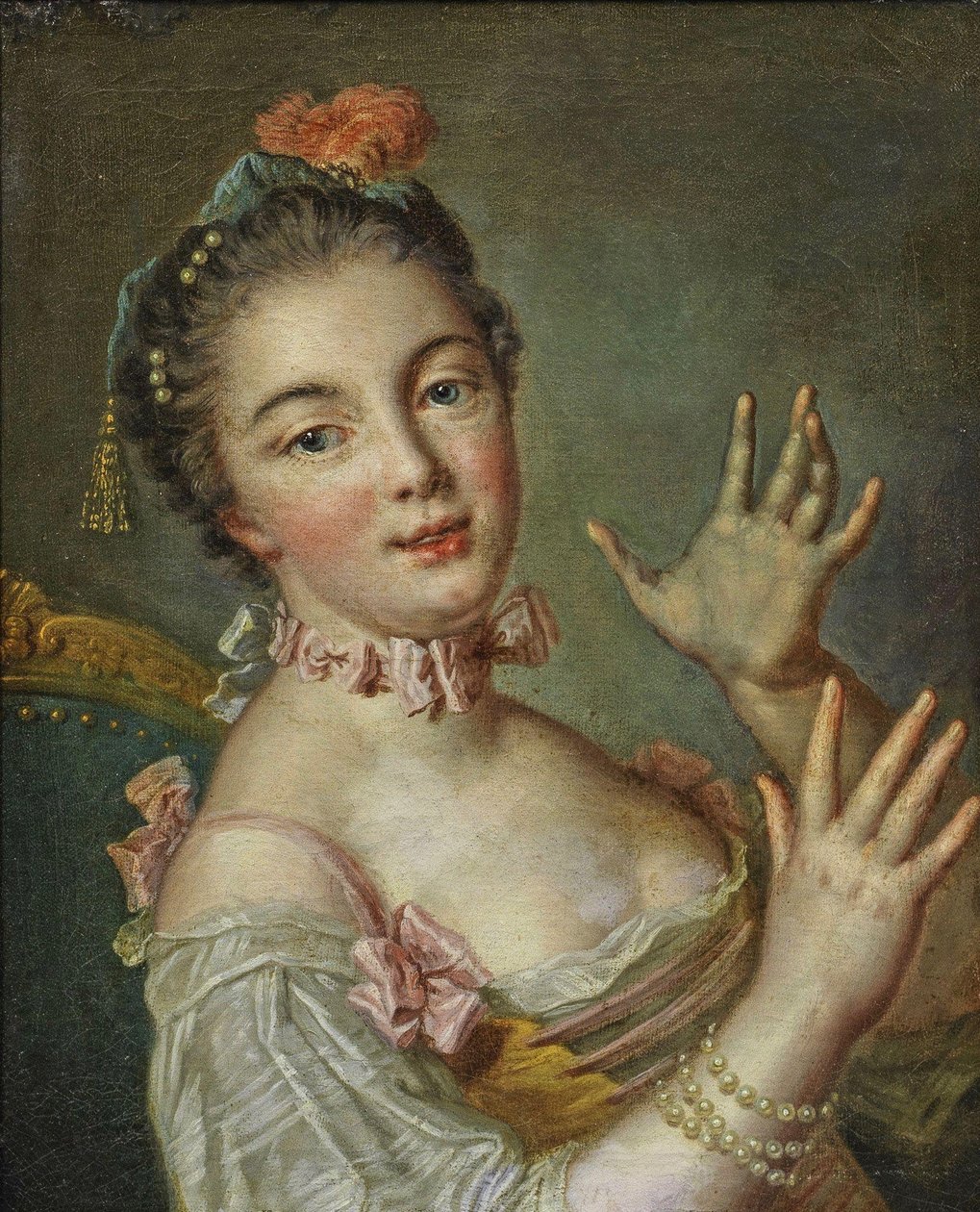 Fiatal hölgy alkotó: François Boucher