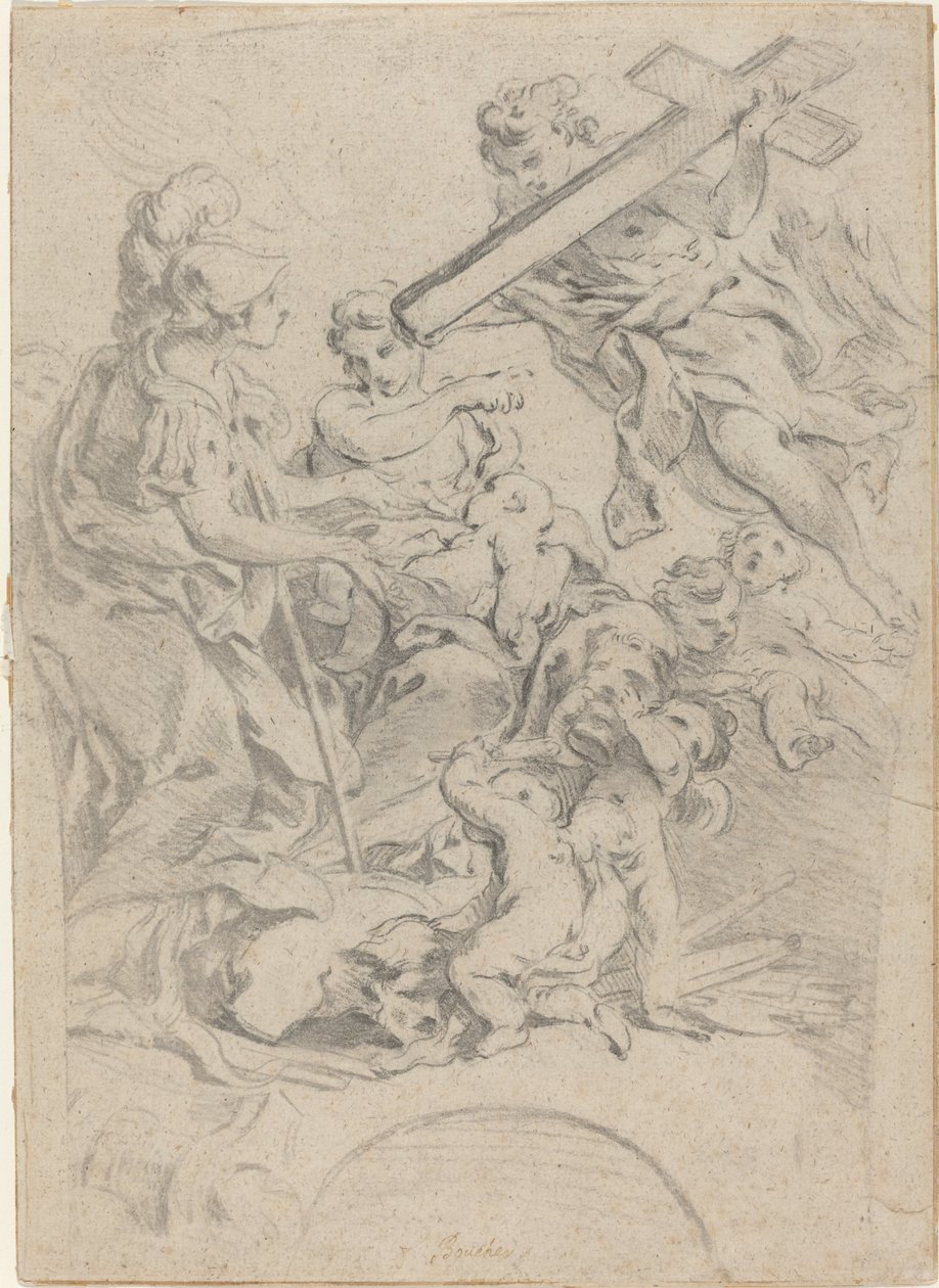 Hit és Szeretet alkotó: François Boucher after Giovanni Battista Gaulli