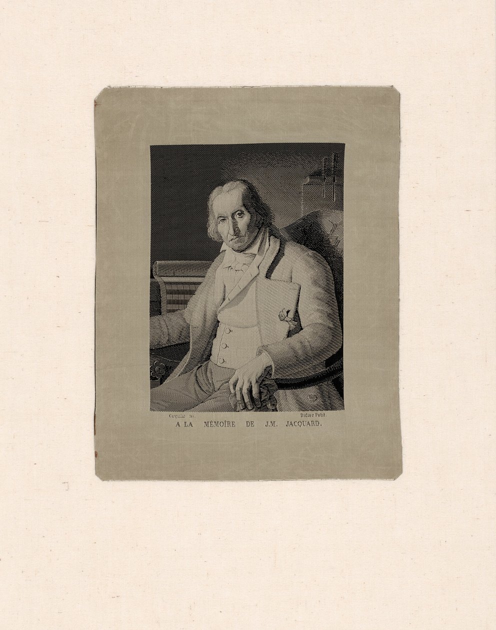Joseph Marie Jacquard portréja (1752-1834) alkotó: François Carquillat
