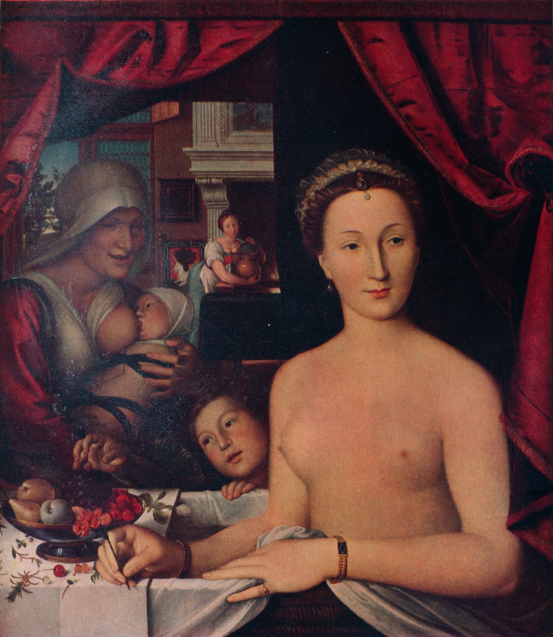 Dame Au Bain A Lady in Her Bath, c1571 alkotó: François Clouet