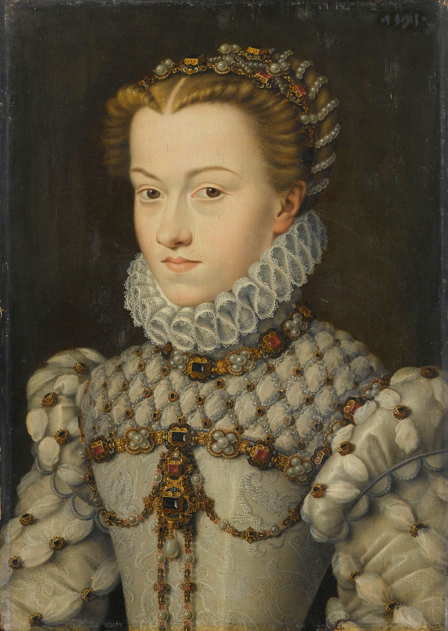 Ausztriai Erzsébet 15541592, Franciaország királynője, kb 1571-1572 alkotó: François Clouet