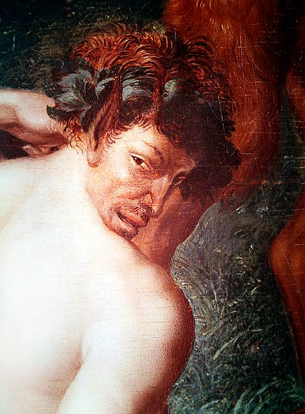 Egy szatír feje, a Diana Bathing-től alkotó: François Clouet