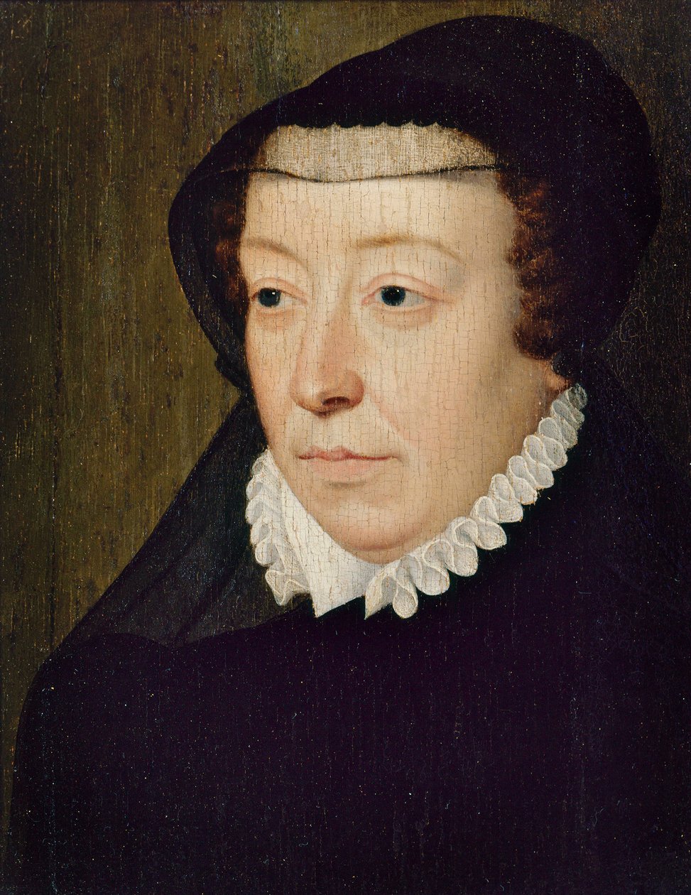 Medici Katalin portréja 1519-1589, 1565. alkotó: François Clouet