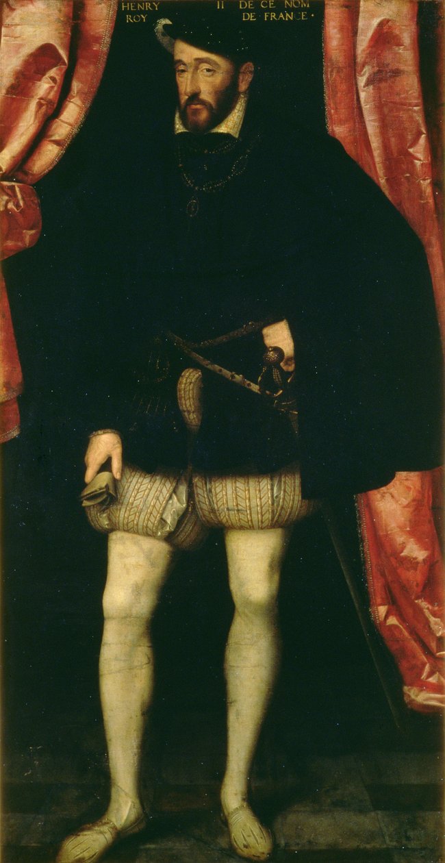 Henrik francia király (1519-59) portréja alkotó: François Clouet