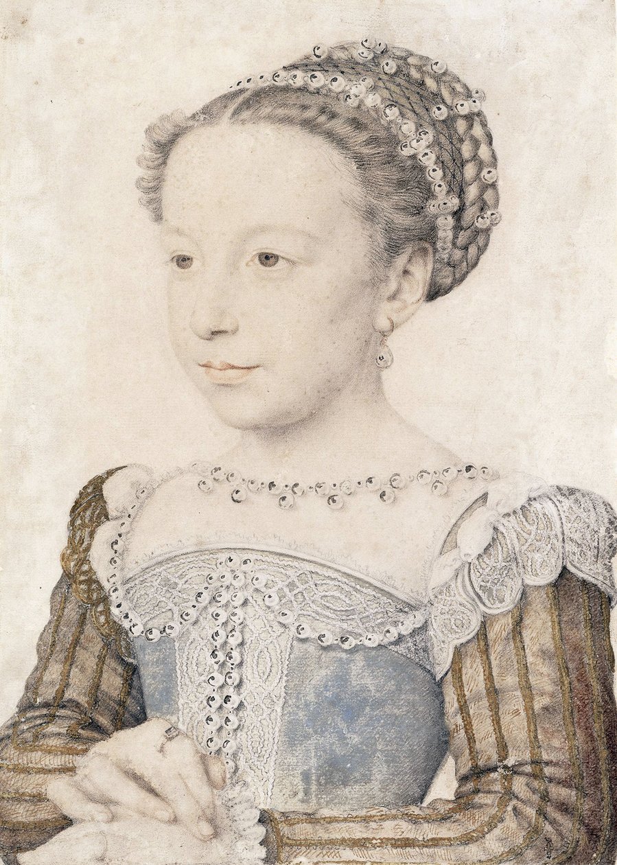Valois Margit portréja 1553-1615, kb. 1559 alkotó: François Clouet