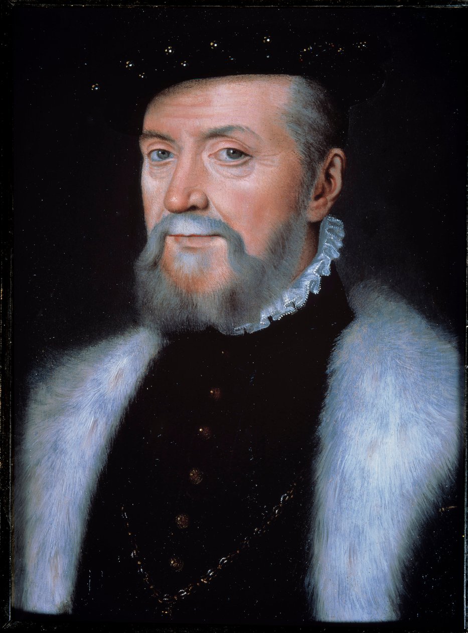 Anne de Montmorency rendőrtiszt portréja alkotó: François Clouet