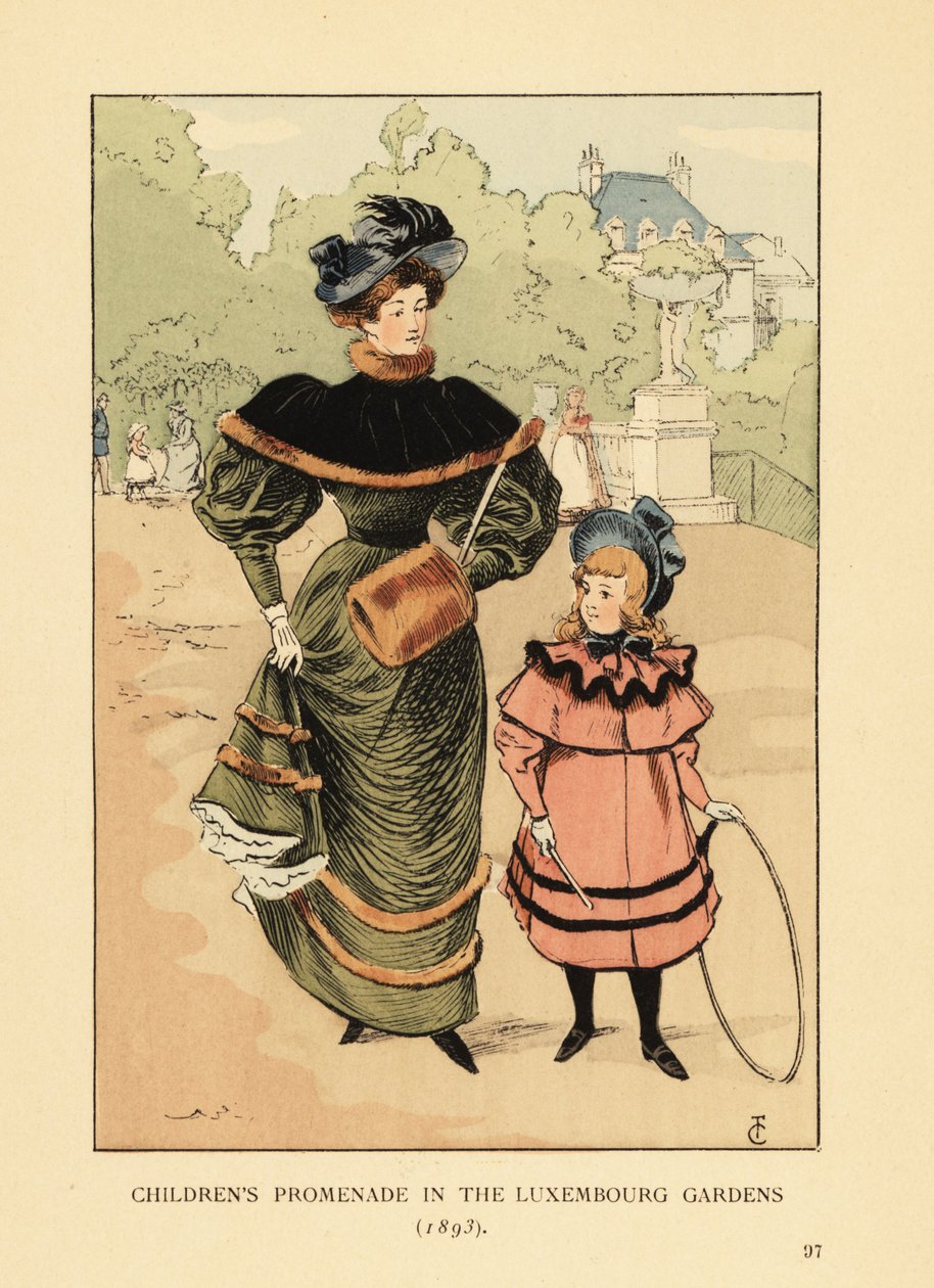 Gyermeksétány a Luxembourg-kertben 1893-ban alkotó: François Courboin