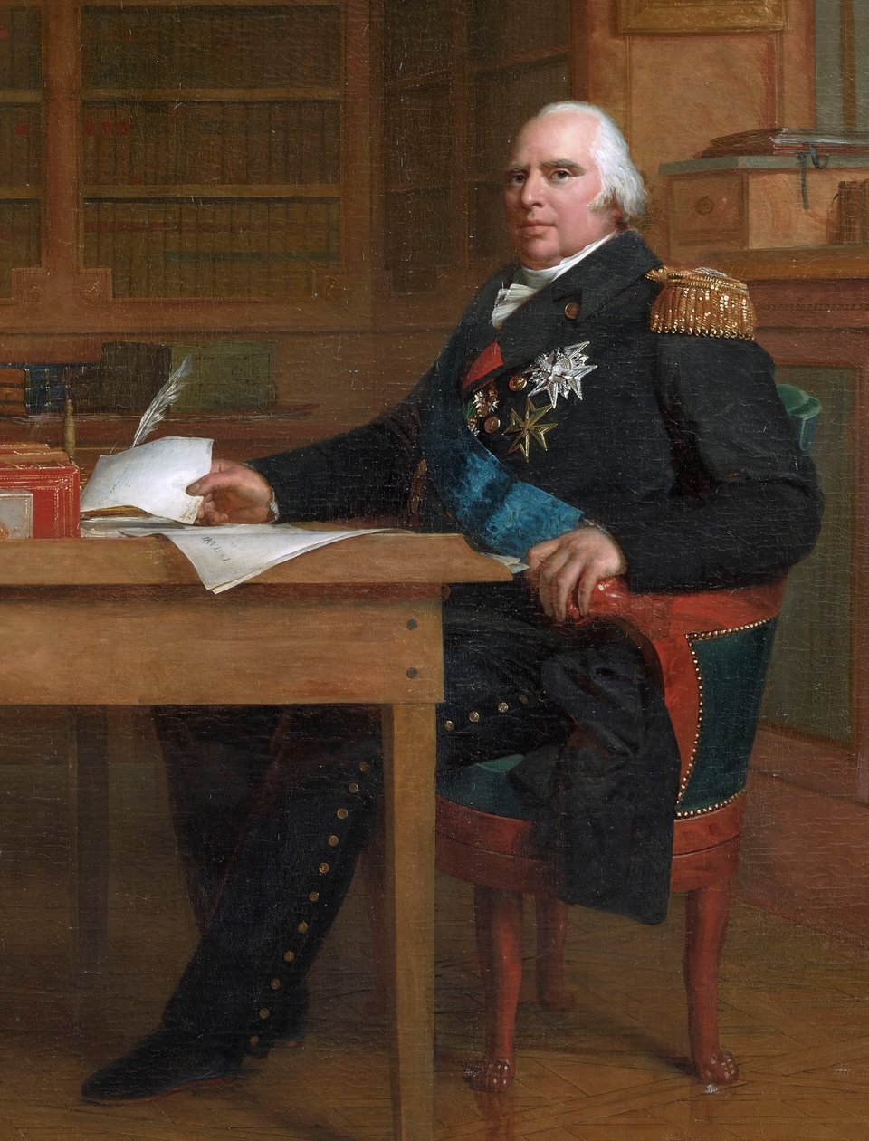 XVIII. Lajos király a Tuileriákban lévő dolgozószobájában alkotó: François Gérard