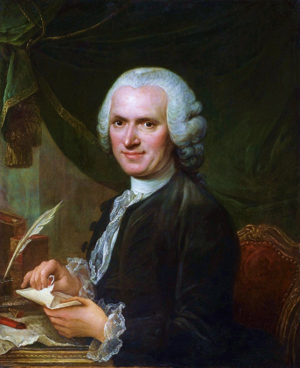 Jean-Jacques Rousseau (1712-1778) portréja by François Guérin. alkotó: Francois Guérin